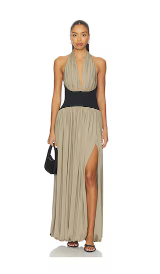 by Marianna Reba Midi Dress in Beige | Revolve Clothing (Global)