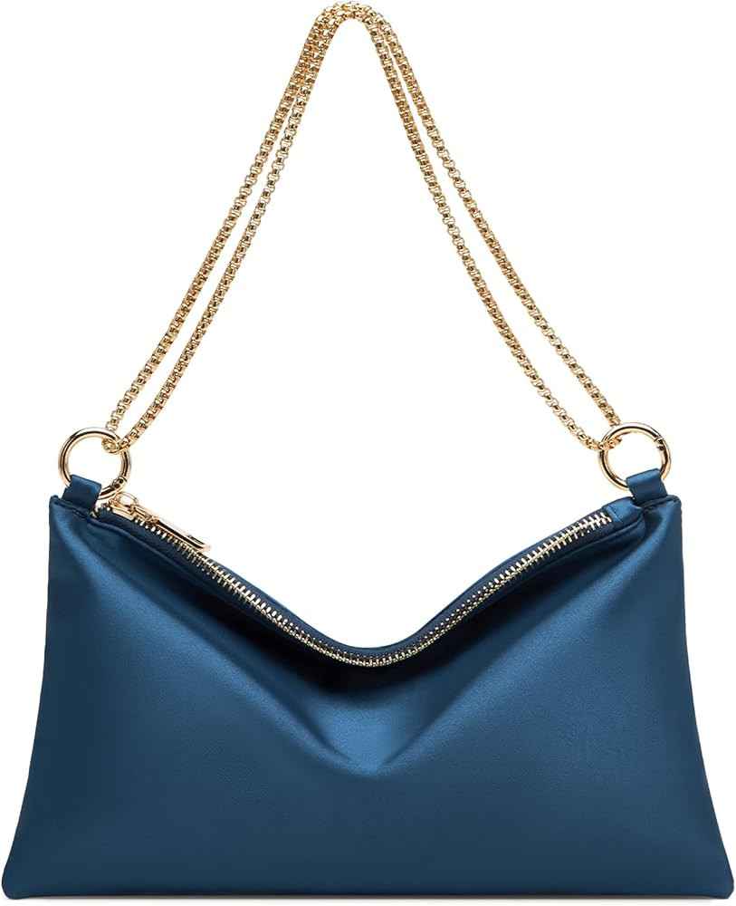 oscaurt Women's Evening Handbag Satin Shoulder Bag Purse for Prom Engagement Cocktail Party Weddi... | Amazon (US)