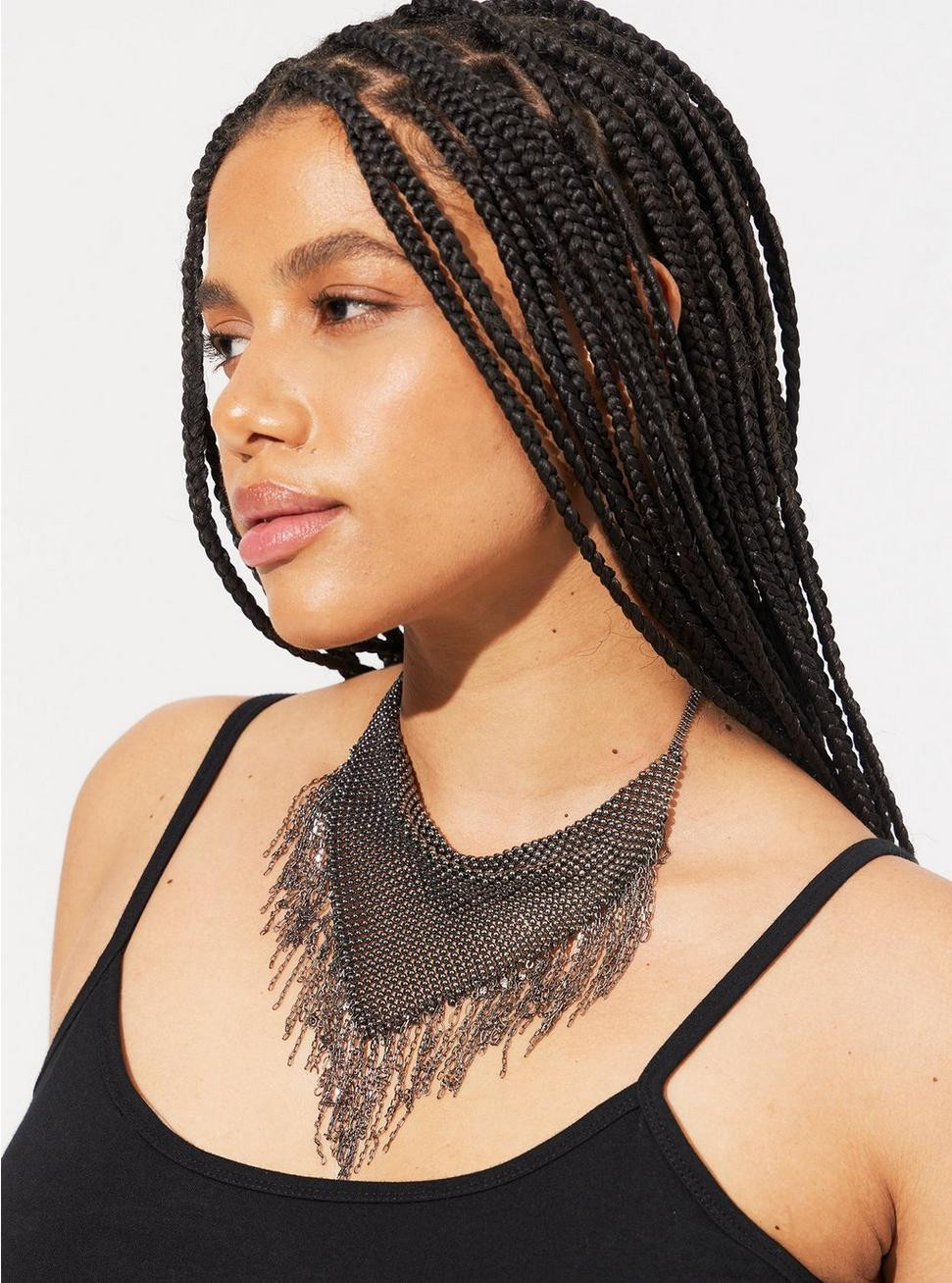 Mesh and Fringe Statement Necklace | Torrid (US & Canada)