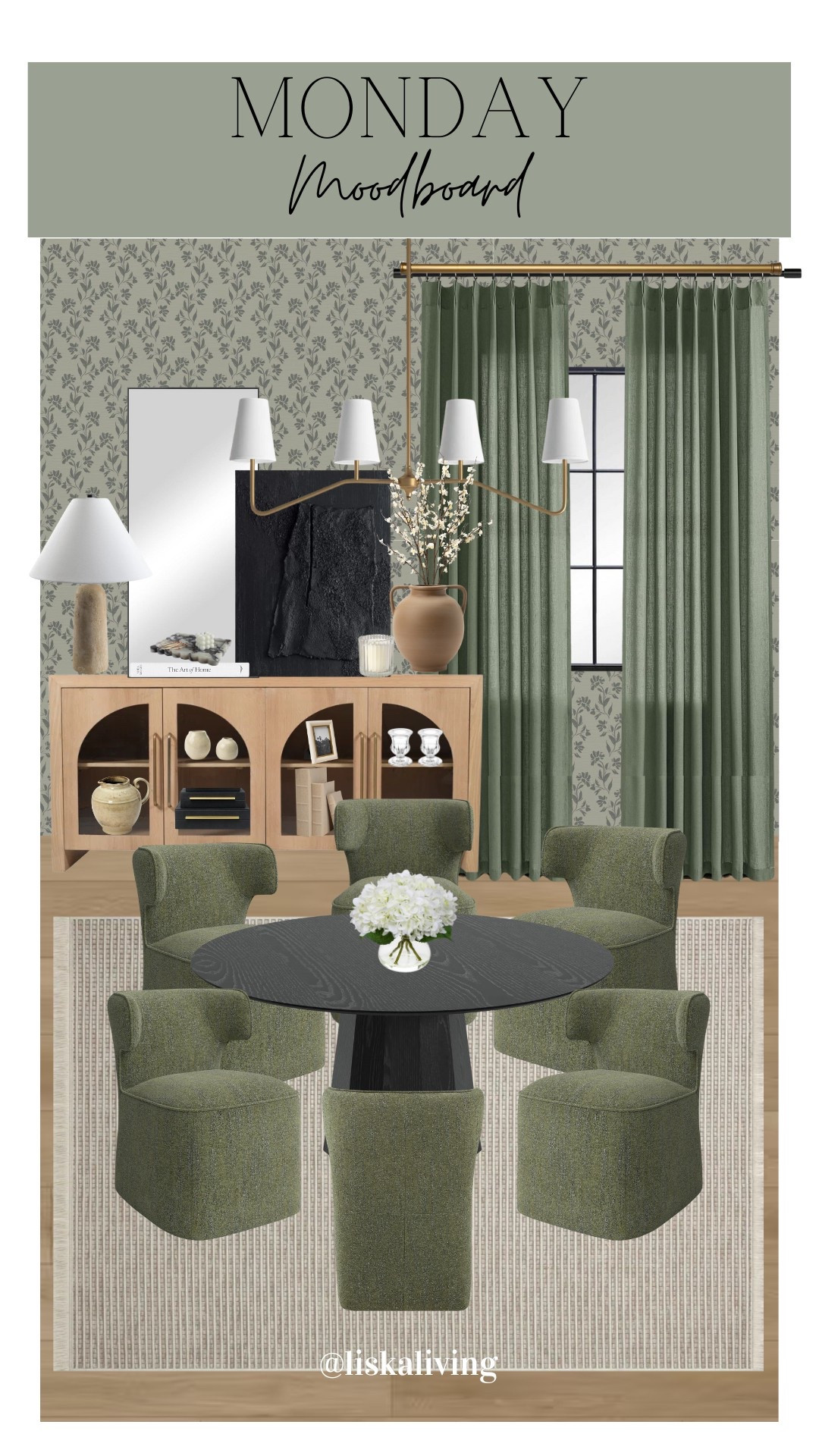✨MONDAY MOODBOARD - DINING ROOM✨

I love the look of a large round dining table for a designated dining room. I mixed some organic with traditional elements in this room, like the wallpaper chandelier, and some of the decor to make the perfect transitional space. And clearly, I’m drawn to these color drenched spaces 🙃 

✨FOLLOW @liskaliving for more home styling inspo and curated moodboards like this one! Thanks for being here! 🤍

✨SAVE this post for later!
.
.
.
.
.
.

#mondaymoodboard #moodboardaccount #moodboardinterior #moodboardpage #moodboardinspiration #designboard #interiordesign #homestyling #homestylinginspo #diningroom #diningspace #diningroominspo #styledspaces #earthyneutrals #wallpaper #modernorganic #transitionalhome #transitionalstyle

#LTKStyleTip #LTKHome #LTKFindsUnder100