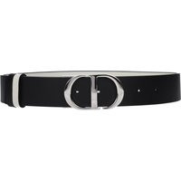 Christian Dior Damess Riem Leer Zwart/Wit | Balardi (US & Canada)