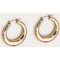 Gold Hoop Circular Earrings | PrettyLittleThing US