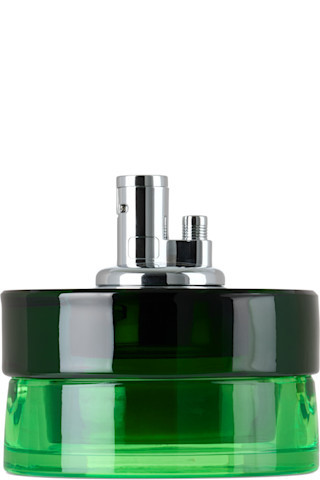 Green Glass Tabletop Lighter Ashtray Set | SSENSE