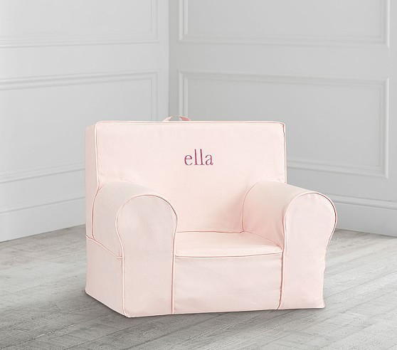 My First Blush Twill Anywhere Chair® | Pottery Barn Kids