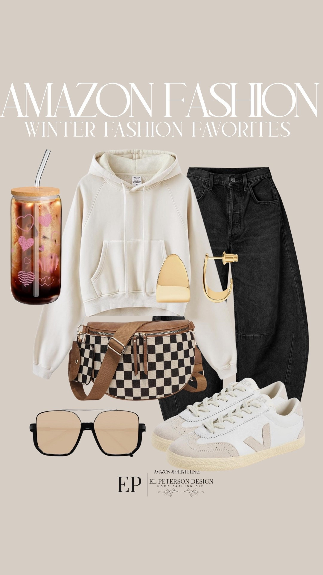 Amazon Fashion
Jeans
Hoodie
Belt bag
Sunglasses
Sneakers
Earrings
Drinking glass with lid and straw 

#LTKFindsUnder50 #LTKFindsUnder100