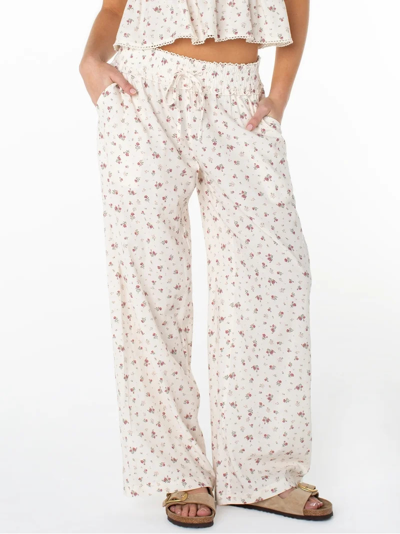 Celebrity Pink Women's Pull On Wide Leg Pant, Sizes XS-XXXL | Walmart (US)