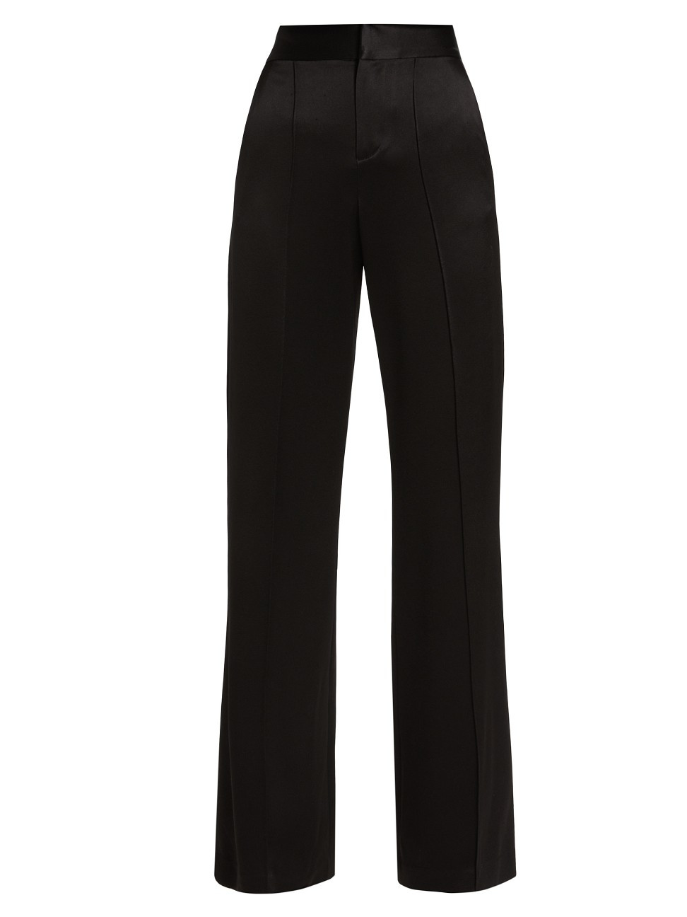 Women's Dylan Silk High-Waisted Wide-Leg Pants - Black - Size 0 | Saks Fifth Avenue