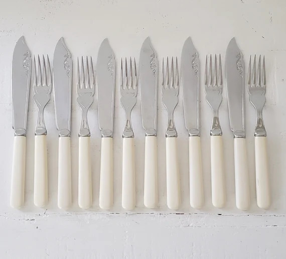 French Vintage Set of Knives and Forks | Etsy | Etsy (US)
