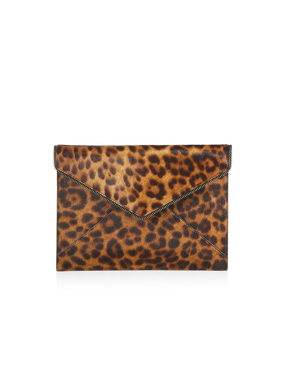 Rebecca Minkoff Leo Leopard-Print Calf Hair Envelope Clutch | Saks Fifth Avenue