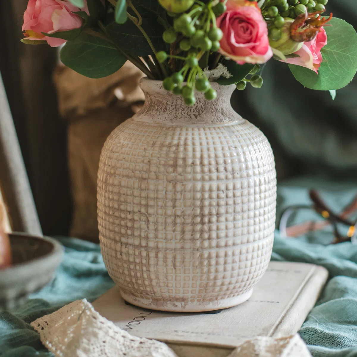 Highland Dunes Debbie Gray Ceramic Table Vase & Reviews | Wayfair | Wayfair North America
