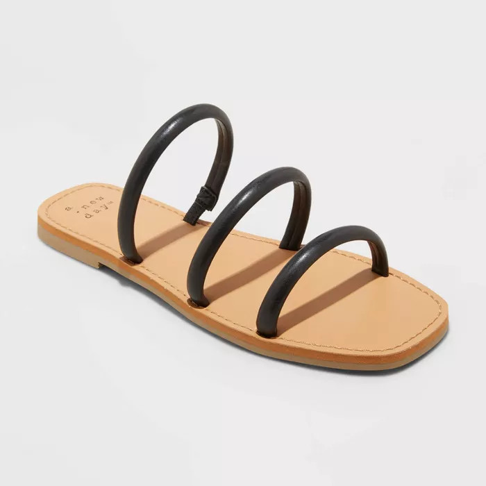 Women's Wren Triple Strap Sandals - A New Day™ | Target