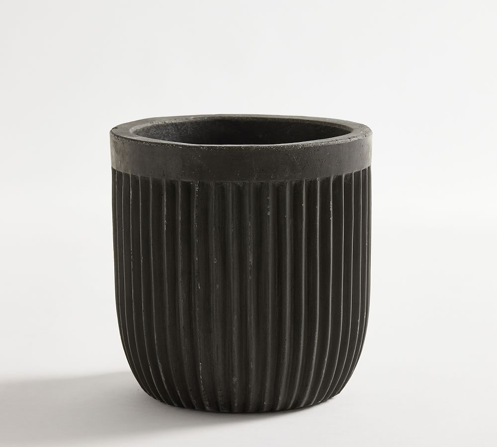 Concrete Fluted Planters | Pottery Barn (US)