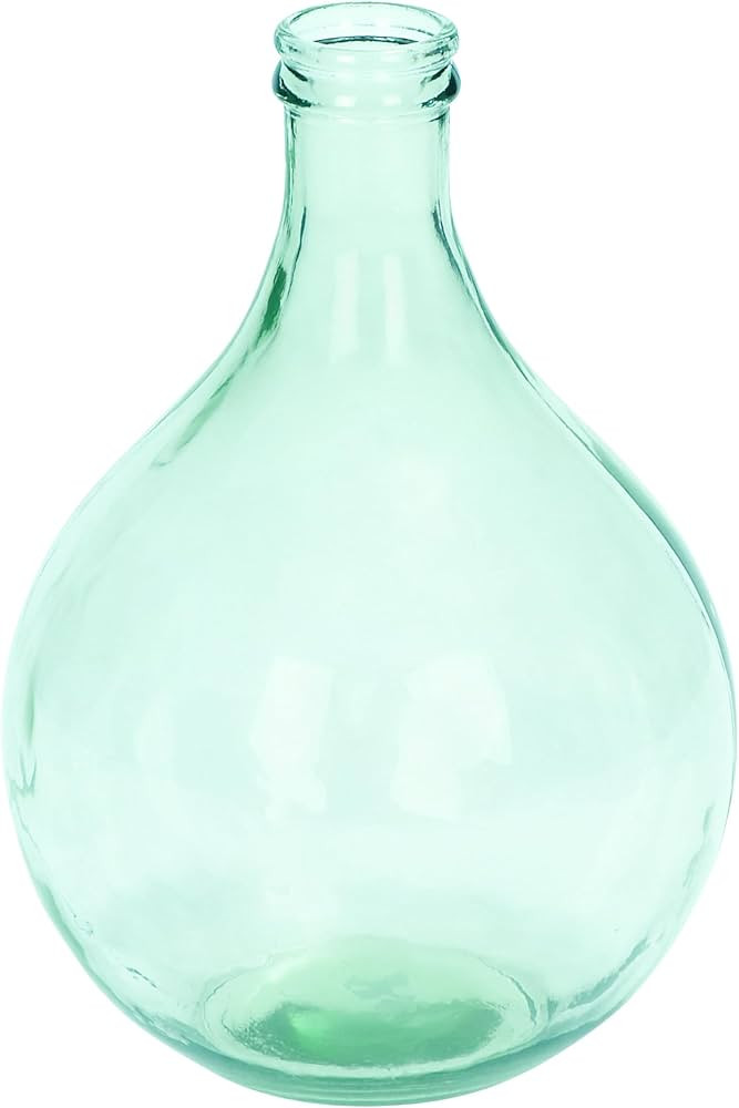 Deco 79 Recycled Glass Handmade Decorative Vase Spanish Bottle Centerpiece Vase, Flower Vase for ... | Amazon (US)