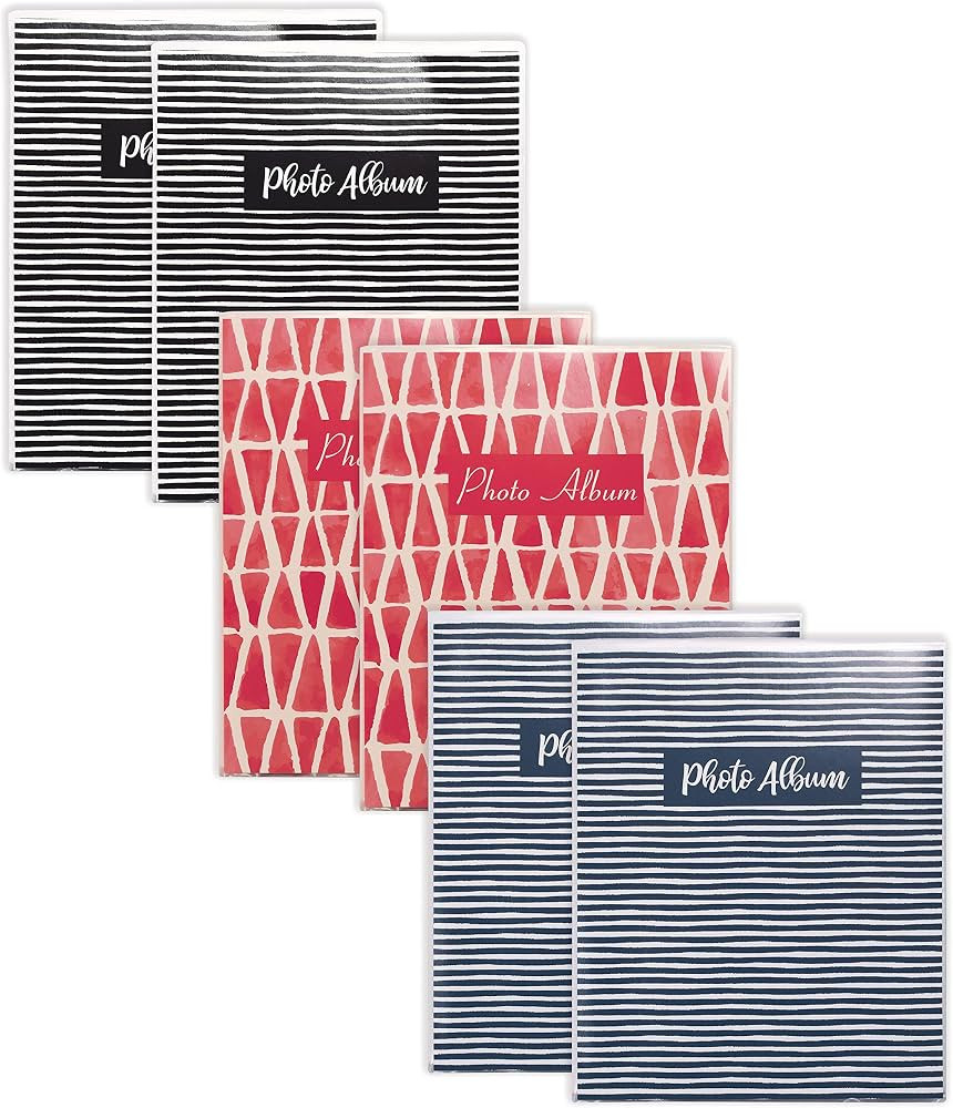 Better Office Products 36 Photo Mini Photo Album, 4 x 6 Inch, Pack of 6, Flexible Cover with Remo... | Amazon (US)