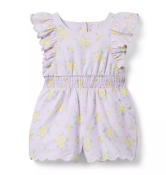 Floral Scalloped Romper | Janie and Jack