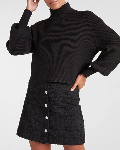Ribbed Turtleneck Sweater | Express