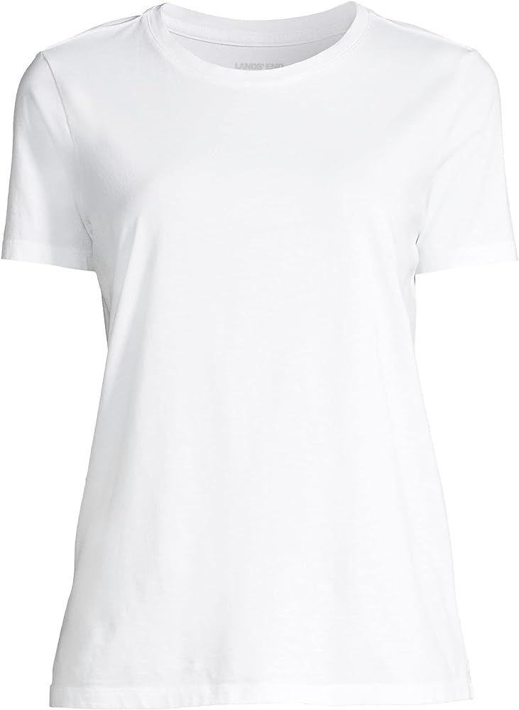 Lands' End Women's Relaxed Supima Cotton T-Shirt | Amazon (US)