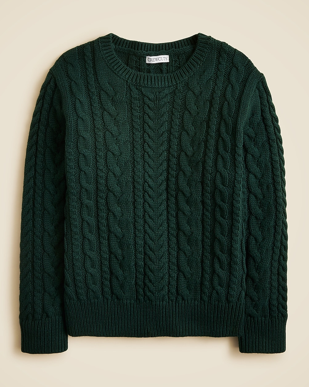 Kids' cable-knit crewneck sweater | J. Crew US
