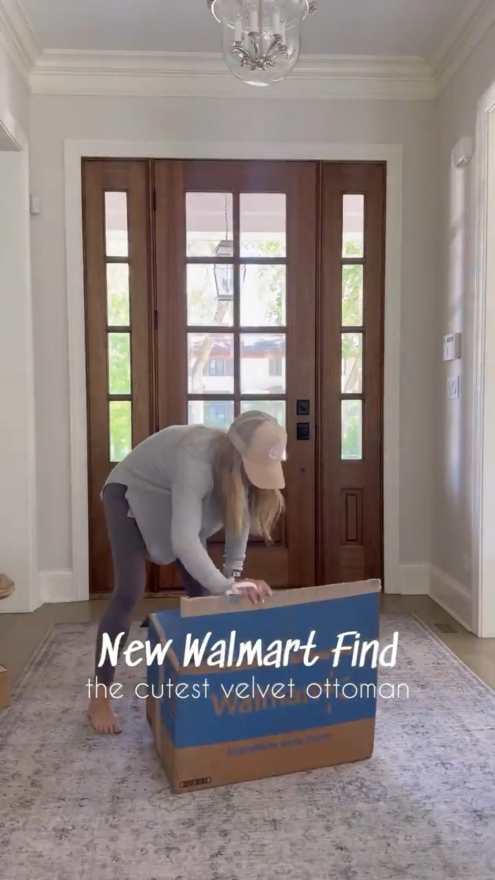 The cutest Walmart ottoman!! Don't wait on this cute velvet ottoman, perfect neutral color! Linked other fall decor faves all super affordable from Walmart! (10/26)

#LTKStyleTip #LTKVideo #LTKHome