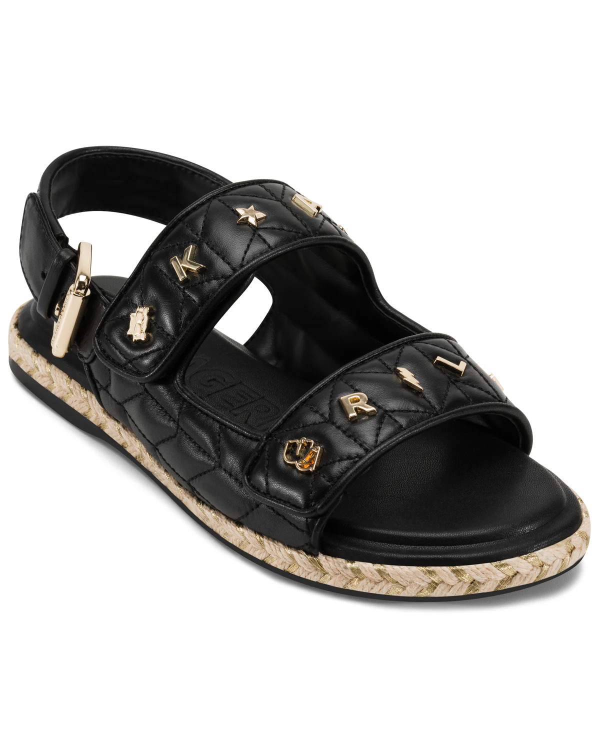 CHARLAY STUDS ANKLE STRAP ESPADRILLE | Karl Lagerfeld Paris