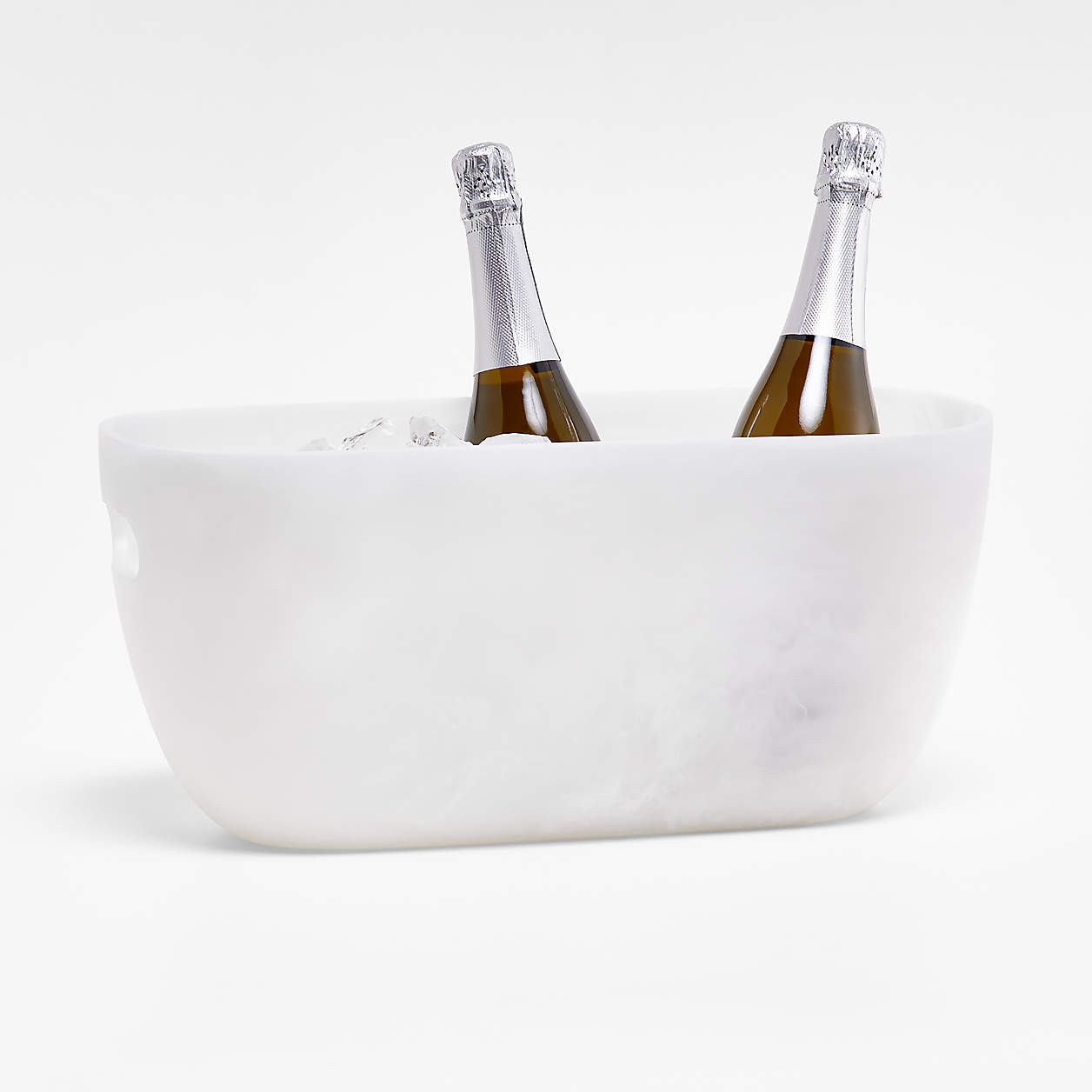 Naya White Resin Beverage Tub + Reviews | Crate & Barrel | Crate & Barrel