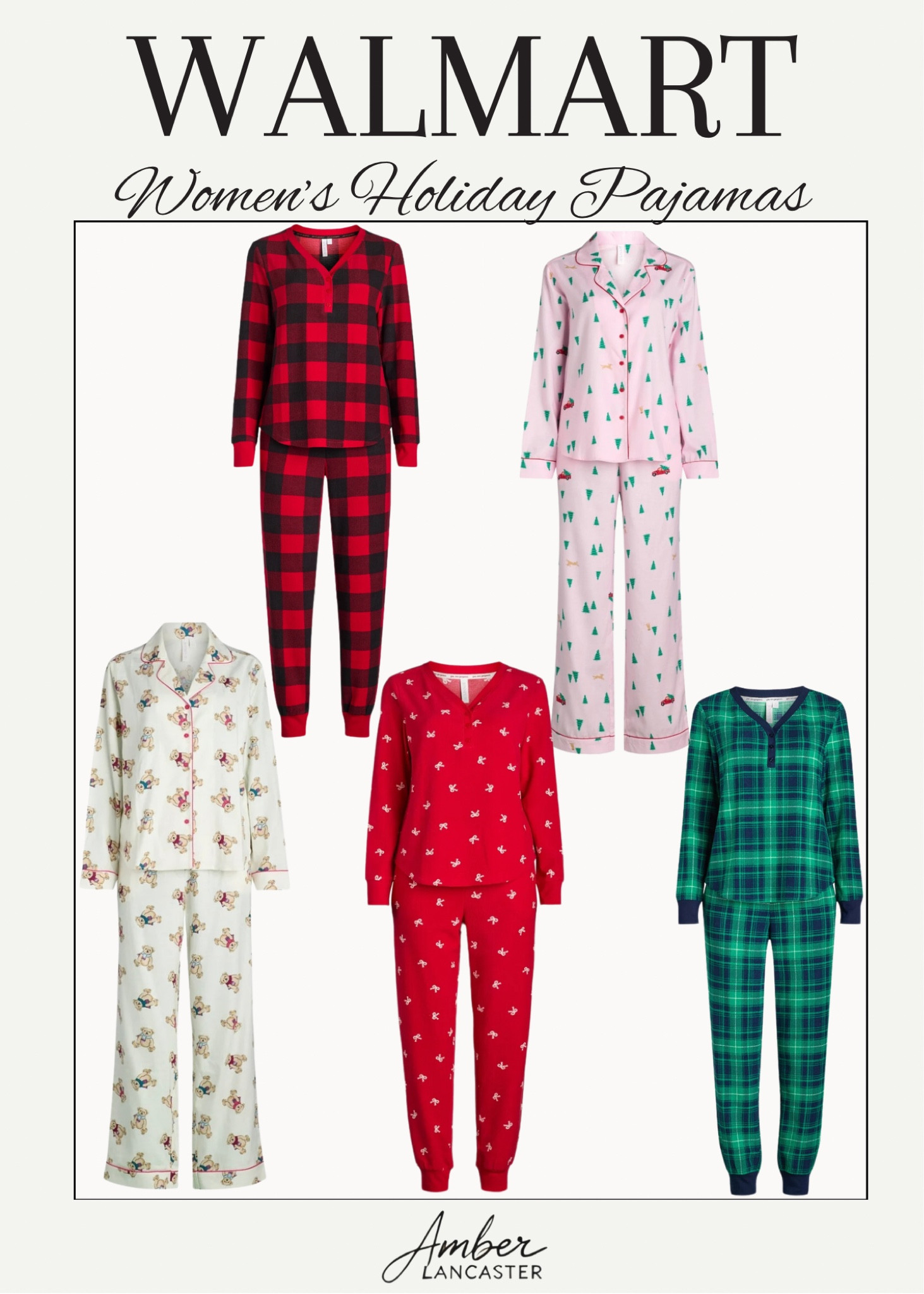 Walmart Christmas pajamas for women 🧸🌲❤️ | 
walmart christmas, walmart, christmas pajamas women, walmart christmas pajamas, holiday pajamas. 

#LTKHoliday #LTKFindsUnder50 #LTKSeasonal