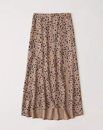 High Waist Midi Skirt | Abercrombie & Fitch US & UK