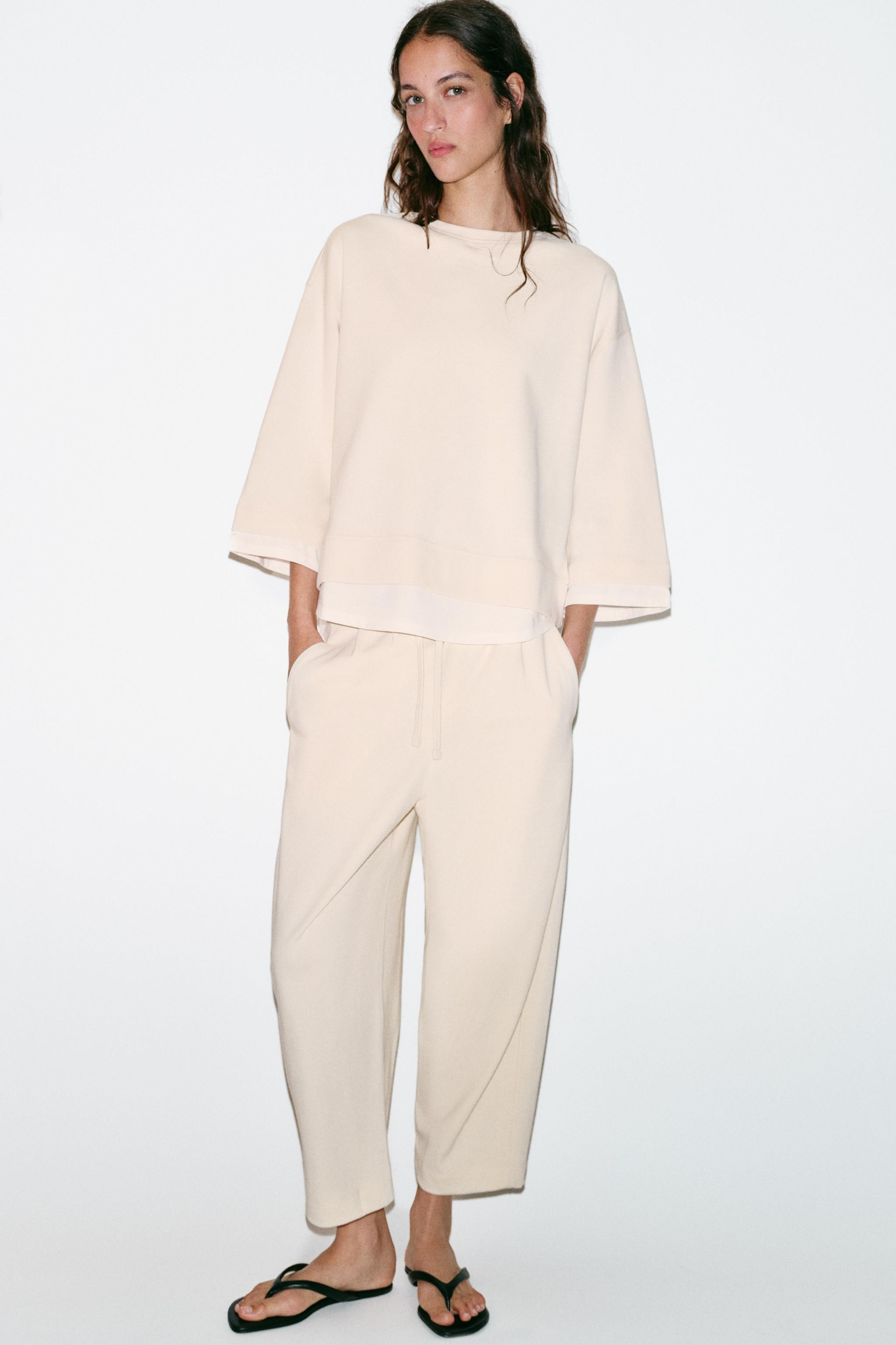 COMBINATION LONG SLEEVE SWEATSHIRT | Zara US