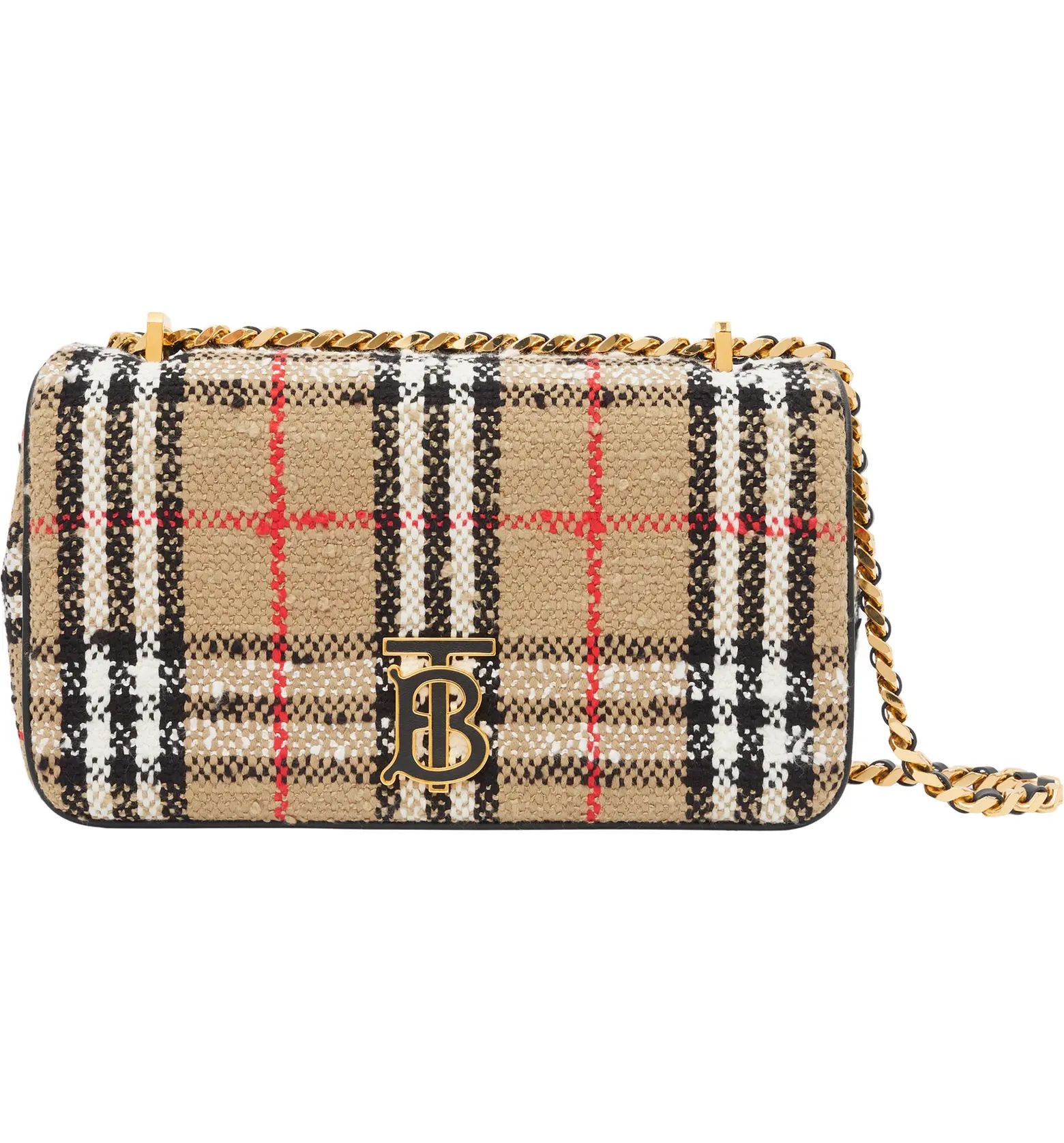 Burberry Small Lola Woven Check Crossbody | Nordstrom | Nordstrom