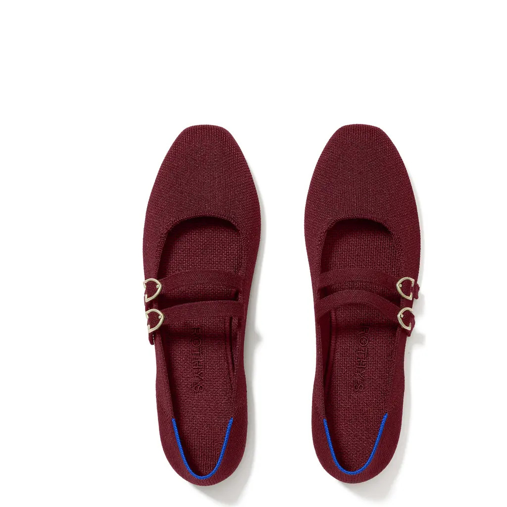 Rothy's The Double Buckle Mary Jane in Cabernet at Nordstrom, Size 6.5 | Nordstrom