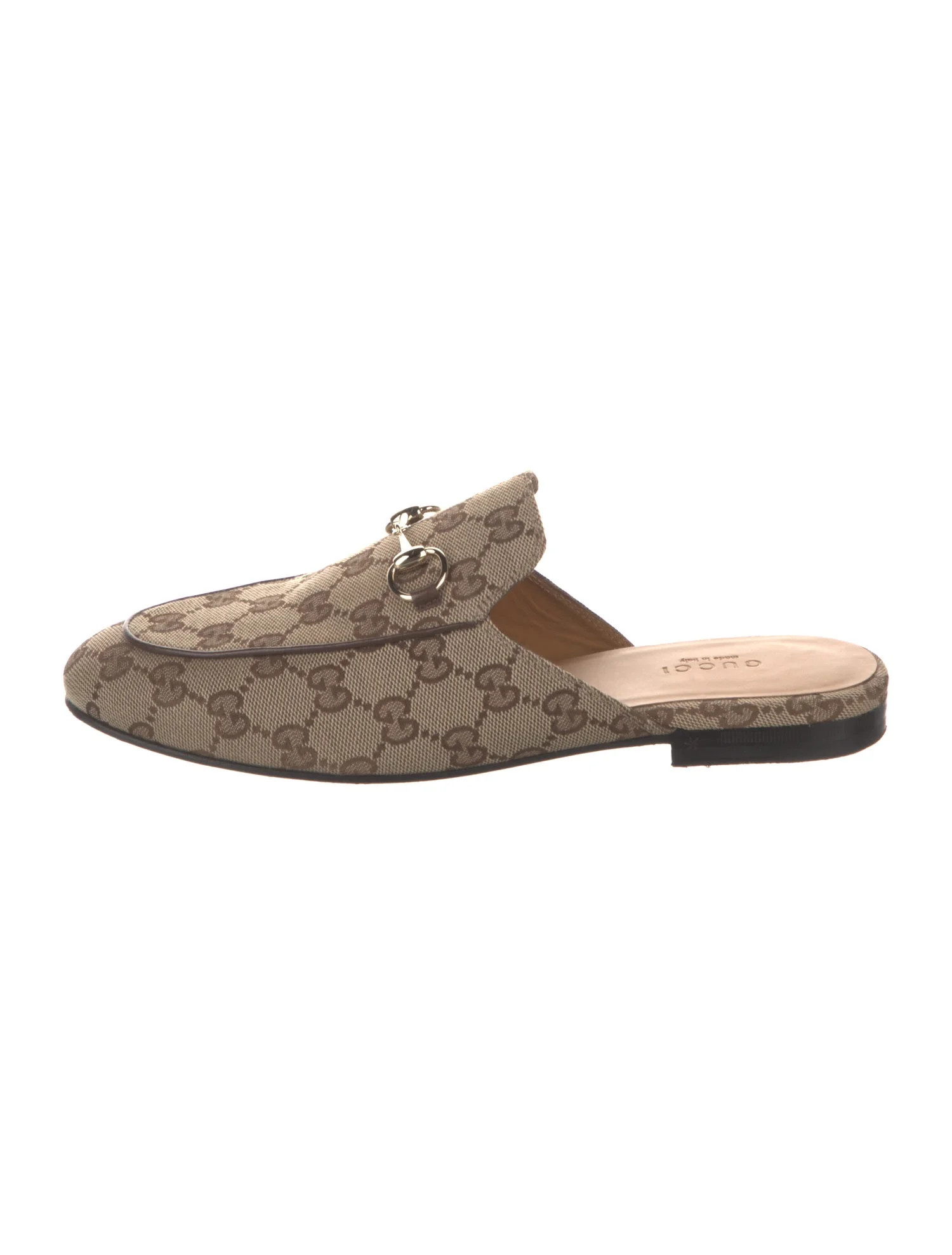 GG Canvas Canvas Mules | The RealReal