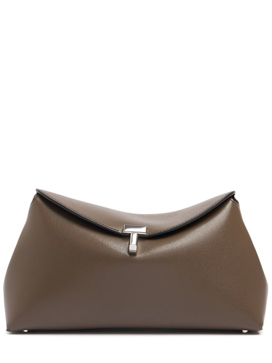 T-Lock palmellata leather clutch | Luisaviaroma