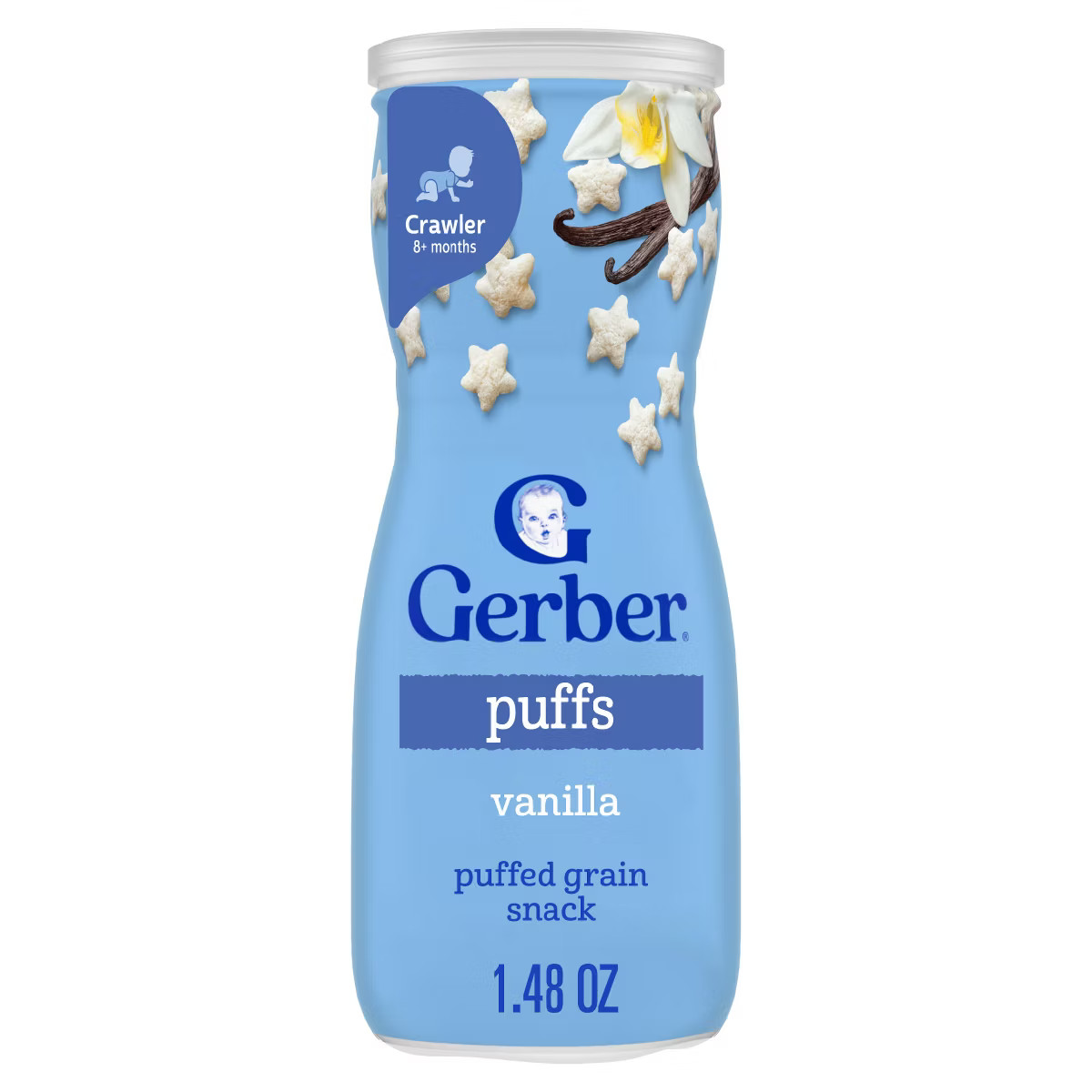 Gerber Baby Food Vanilla Puffs Baby Snack- 1.48oz | Target