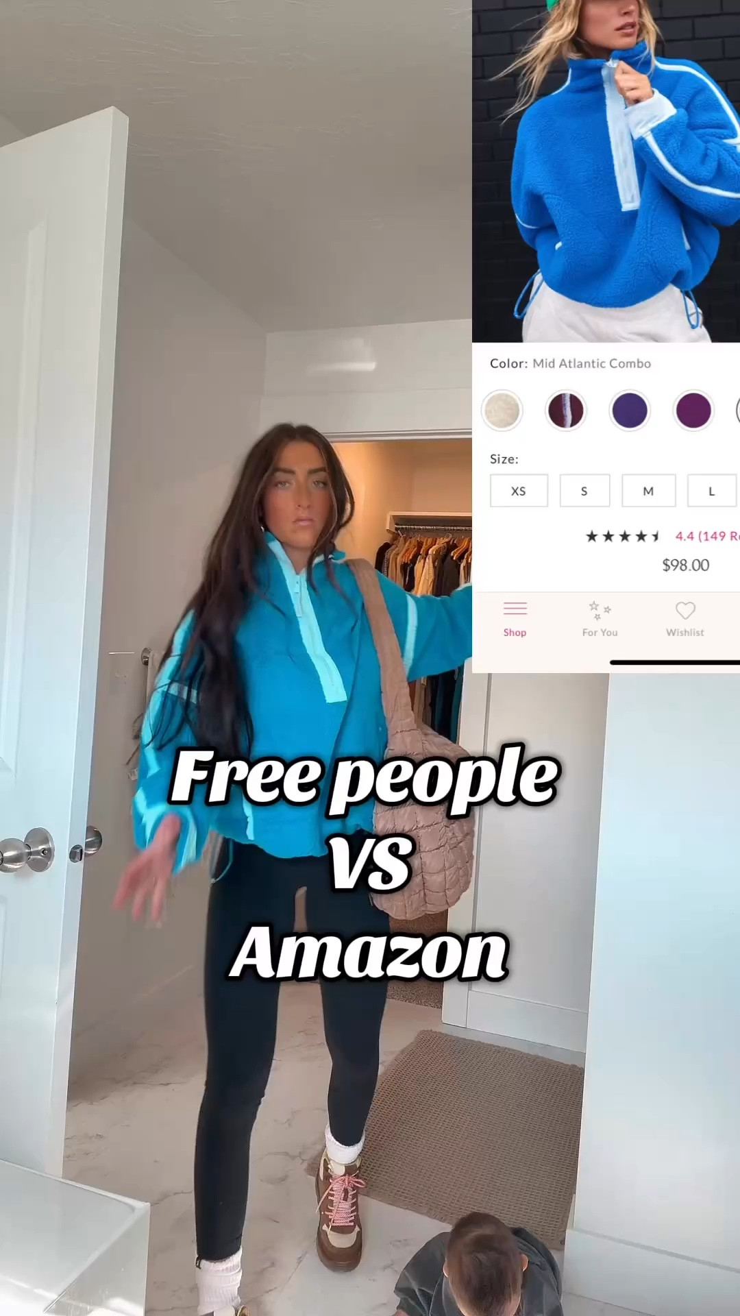 
Less than half the price for this look a like!!! So worth it IMO color options are BOMB! 💣 & same detailing 💫 wearing smalls #freepeoplelookalike #amazonfinds #amazon #amazonlookalikes #lookforless 