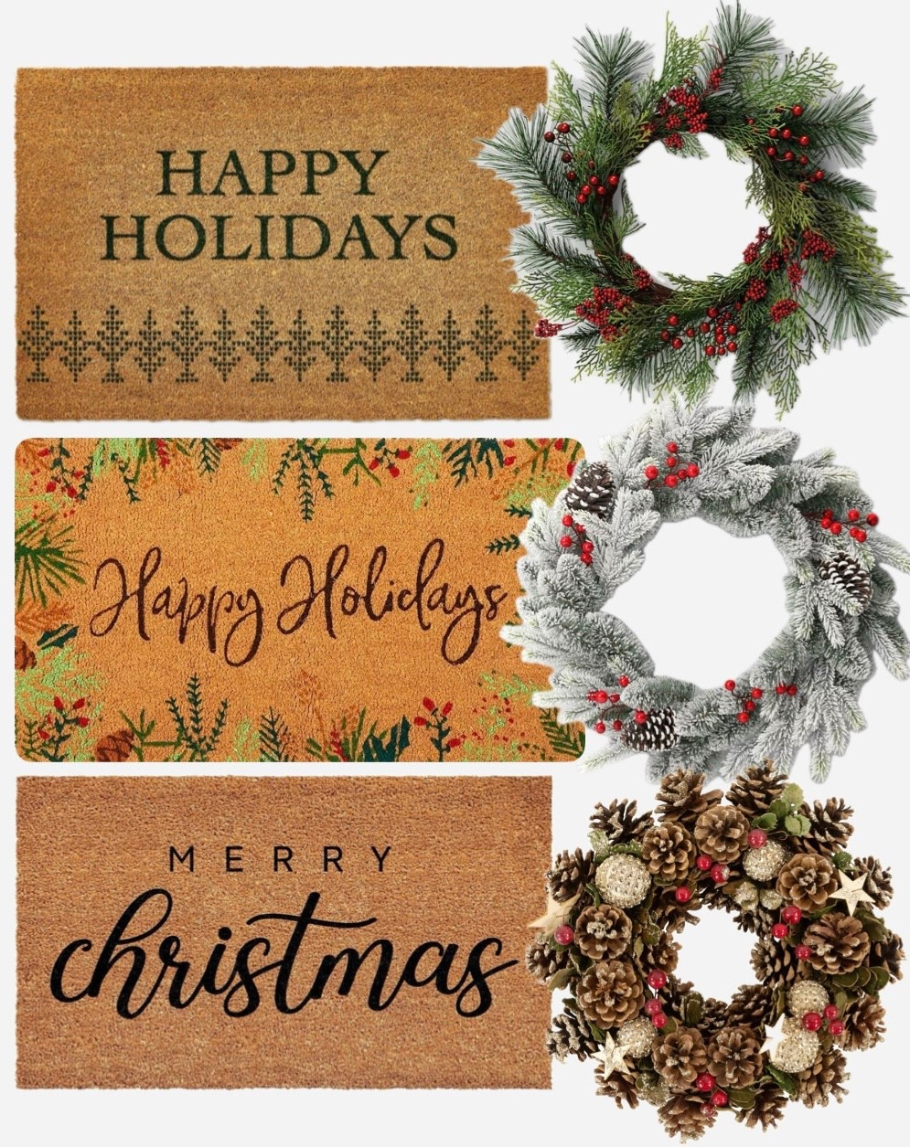 Holiday decor! 🎄
My favorite Christmas doormats and wreaths from Target! ♥️
#holiday #decor #holidaydecor #christmas #christmasdecor #doormats #wreaths #target #like #comment #save #share #follow 

#LTKSeasonal #LTKHome #LTKHoliday