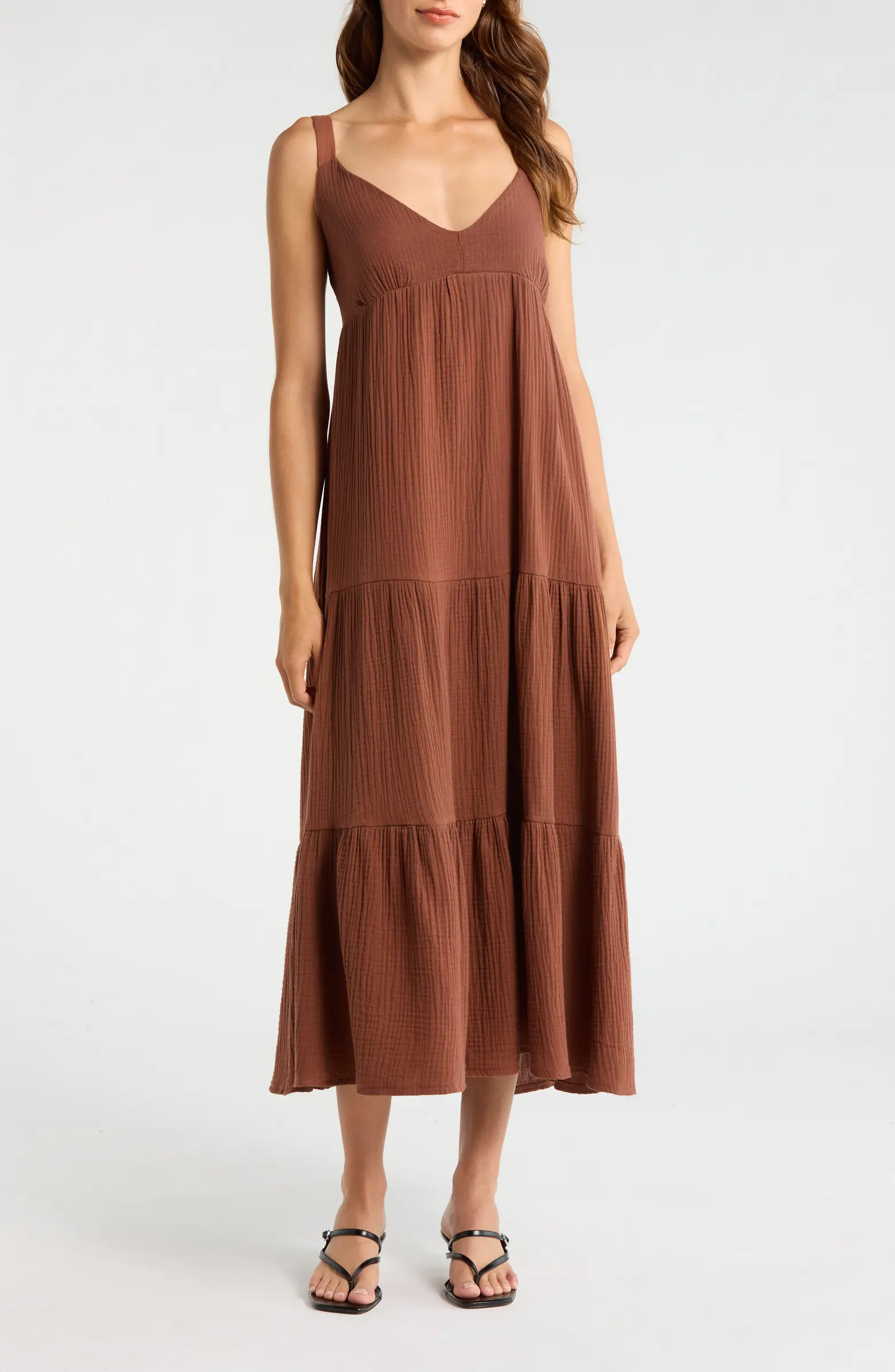 Steve Madden Elianna Sleeveless Midi Dress | Nordstrom | Nordstrom
