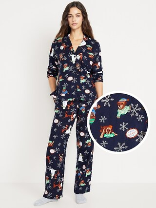 Flannel Pajama Set for Women | Old Navy (US)