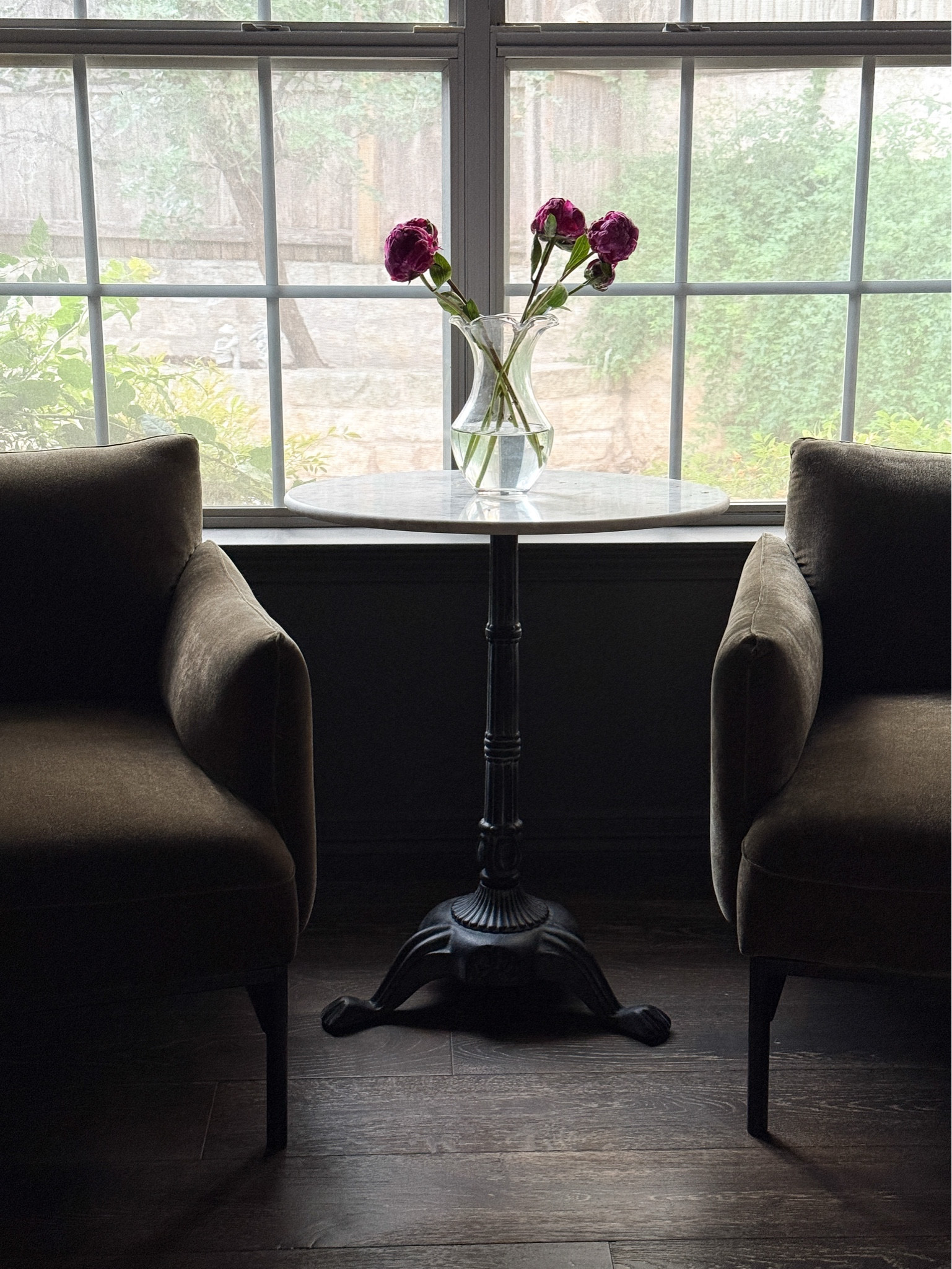 French style bistro table with marble top and iron legs 

#LTKHome #LTKCyberWeek #LTKSaleAlert