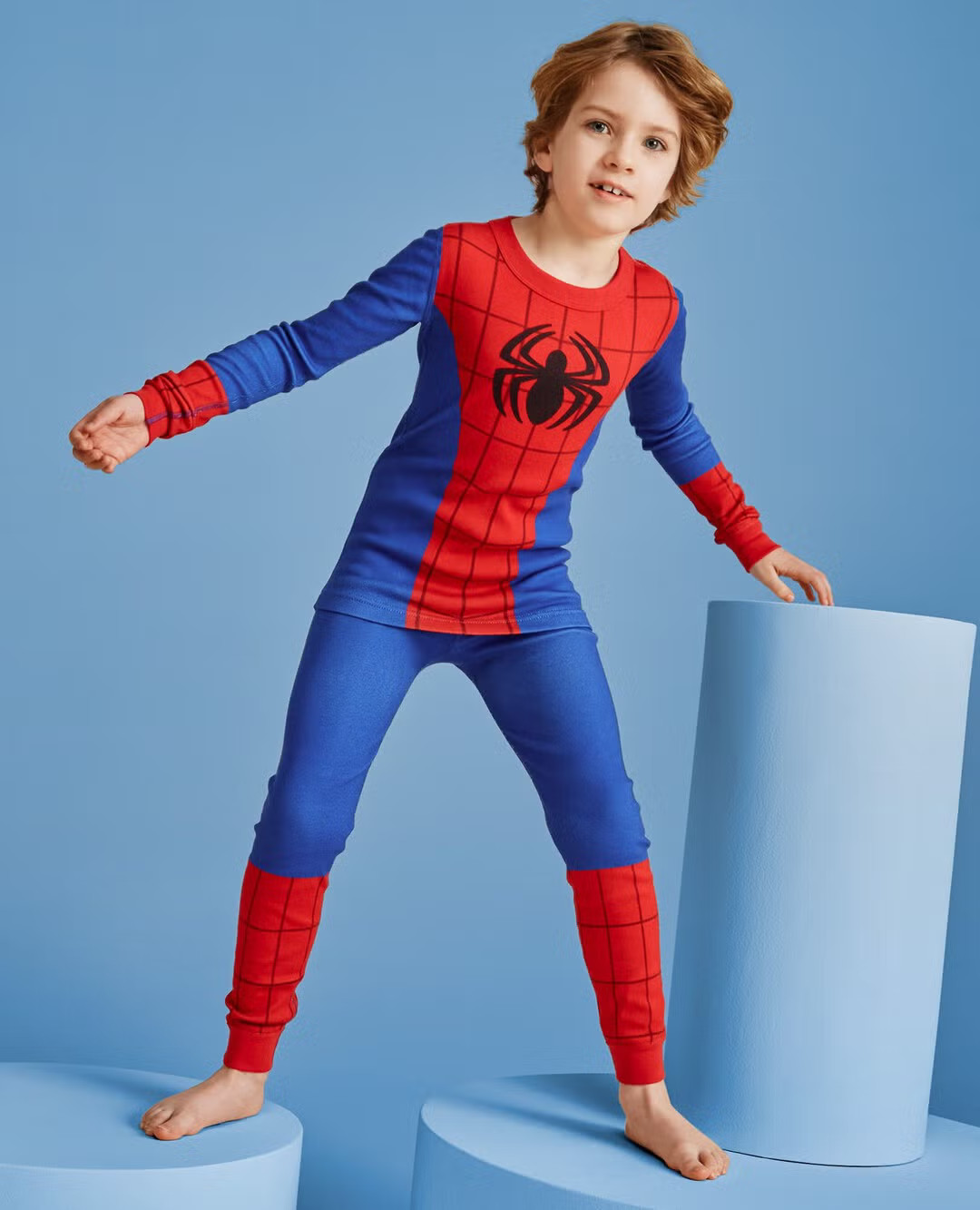 Marvel Spider-Man Costume Long John Pajama Set | Hanna Andersson
