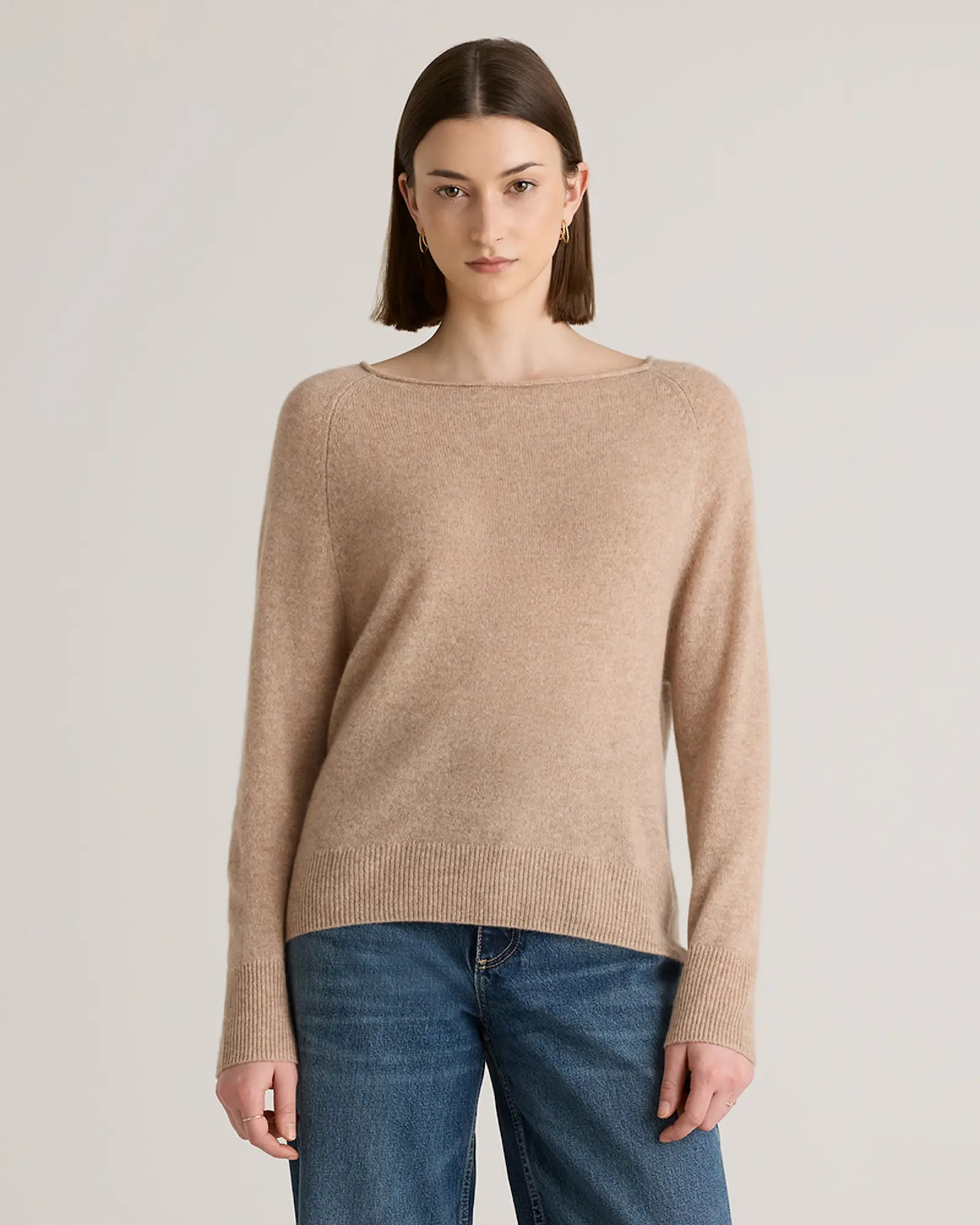 Mongolian Cashmere Boatneck Sweater | Quince