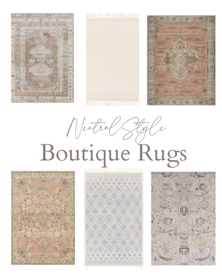 Neutral Organic Style Boutique Rugs
neutral rugs/washable rugs/neutral style/pet friendly rugs

#LTKstyletip #LTKsalealert #LTKhome