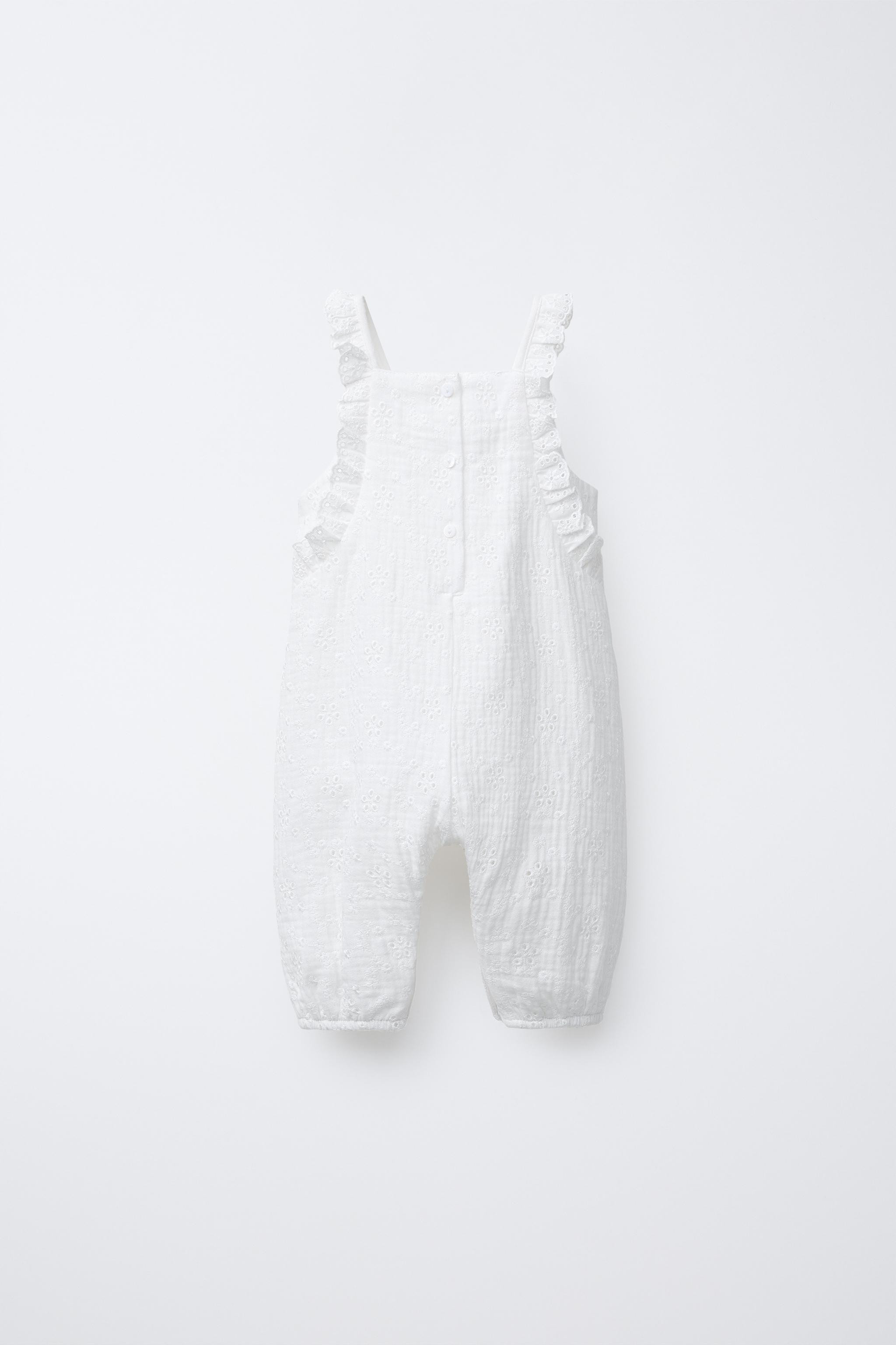 SWISS EMBROIDERED LONG OVERALLS | Zara US