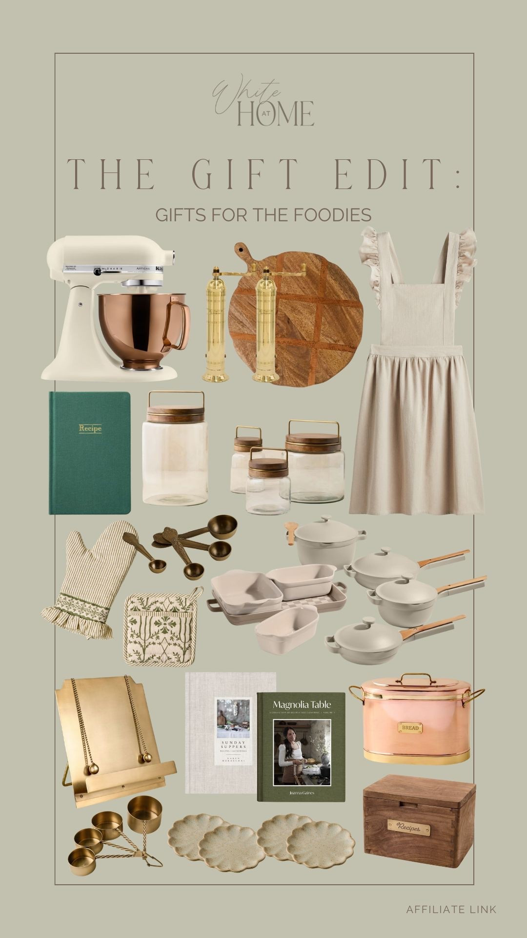 A curated gift guide for the foodie! Everything from cookware to functional storage, cookbooks and recipe books, mixers and more! 

#LTKHome #LTKGiftGuide