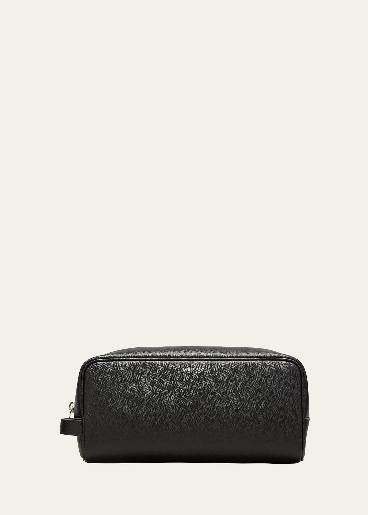 Saint Laurent Men's Leather Toiletry Bag | Bergdorf Goodman