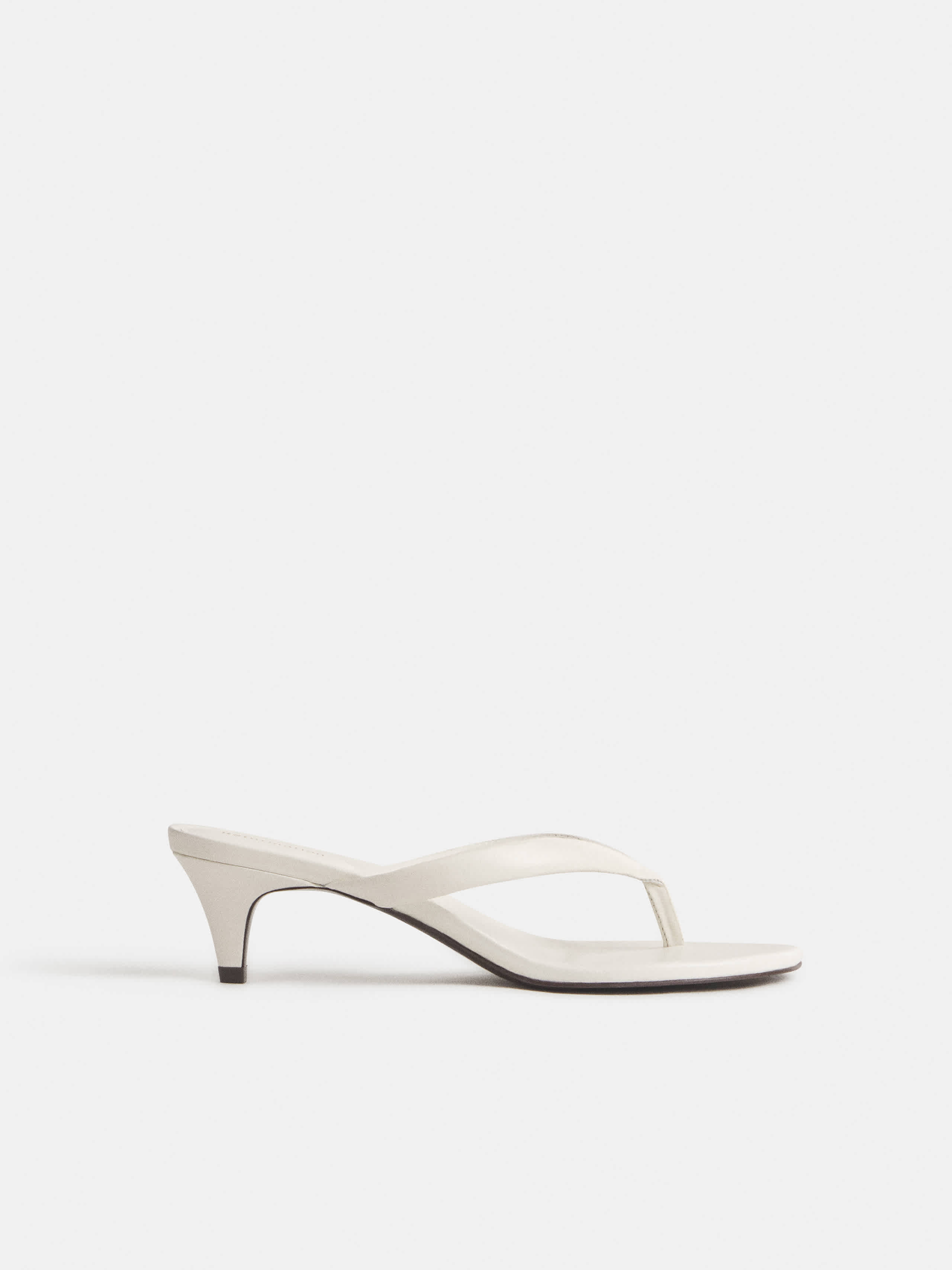 Reformation Amelia Heeled Thong Ivory 8.5 | Reformation (Global)