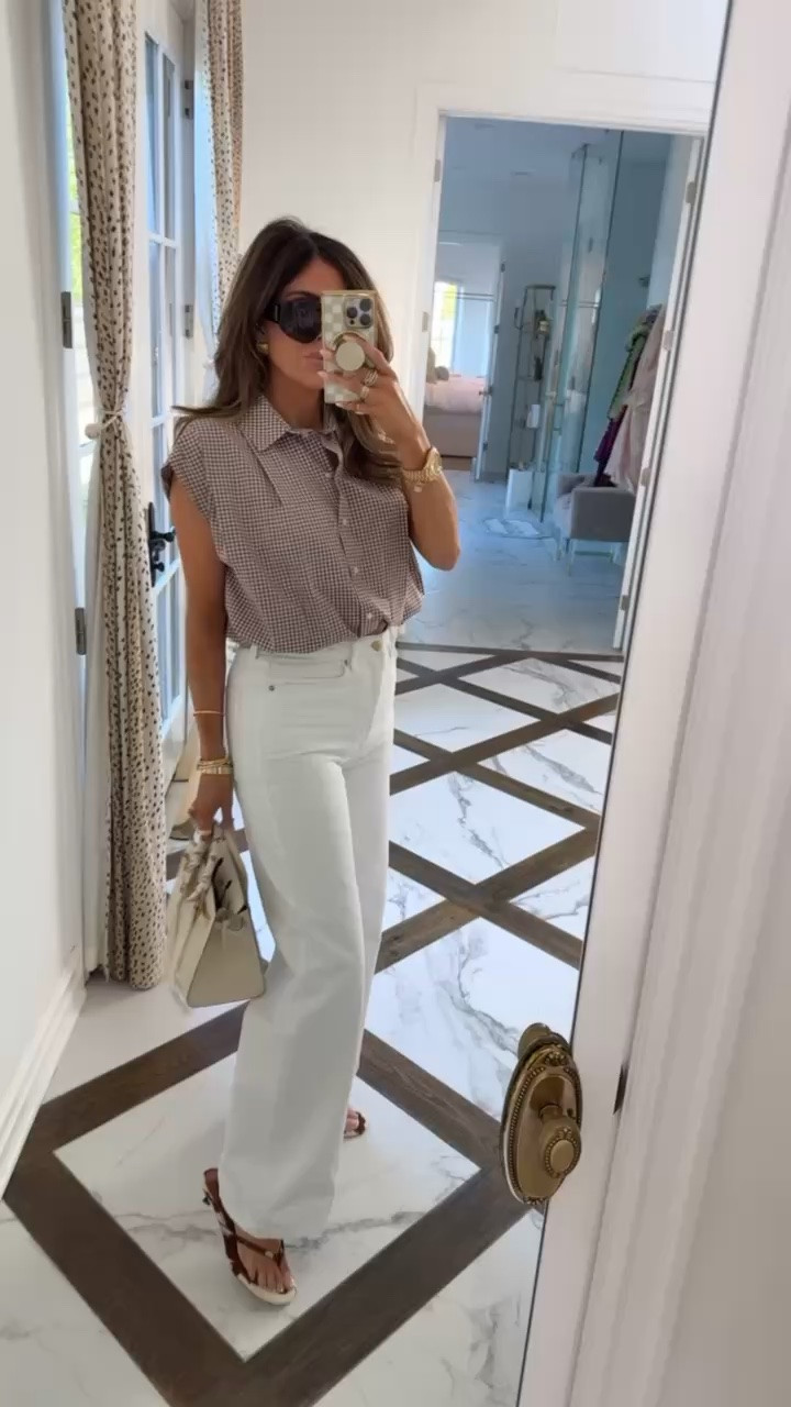 Wearing a small in this gingham top and 29/ US 8 in jeans! 

Zara fashion, Zara finds, Nordstrom finds, White jeans, High waisted jeans, Gingham, Summer outfits, Graduation guest outfits, Business casual workwear, Work outfits, Gemme Beauty, Emily Gemma

#LTKootd #LTKWorkwear #LTKmomlife