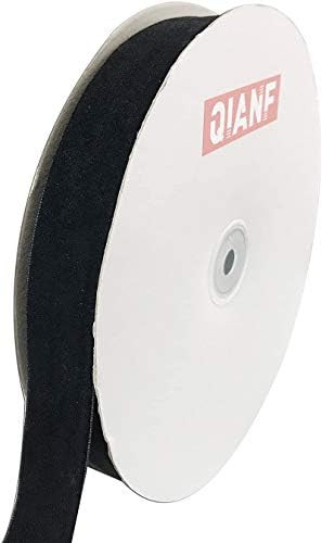 QIANF Velvet Ribbon, 1 1/2-Inch by 25-Yard Spool (Black) | Amazon (US)