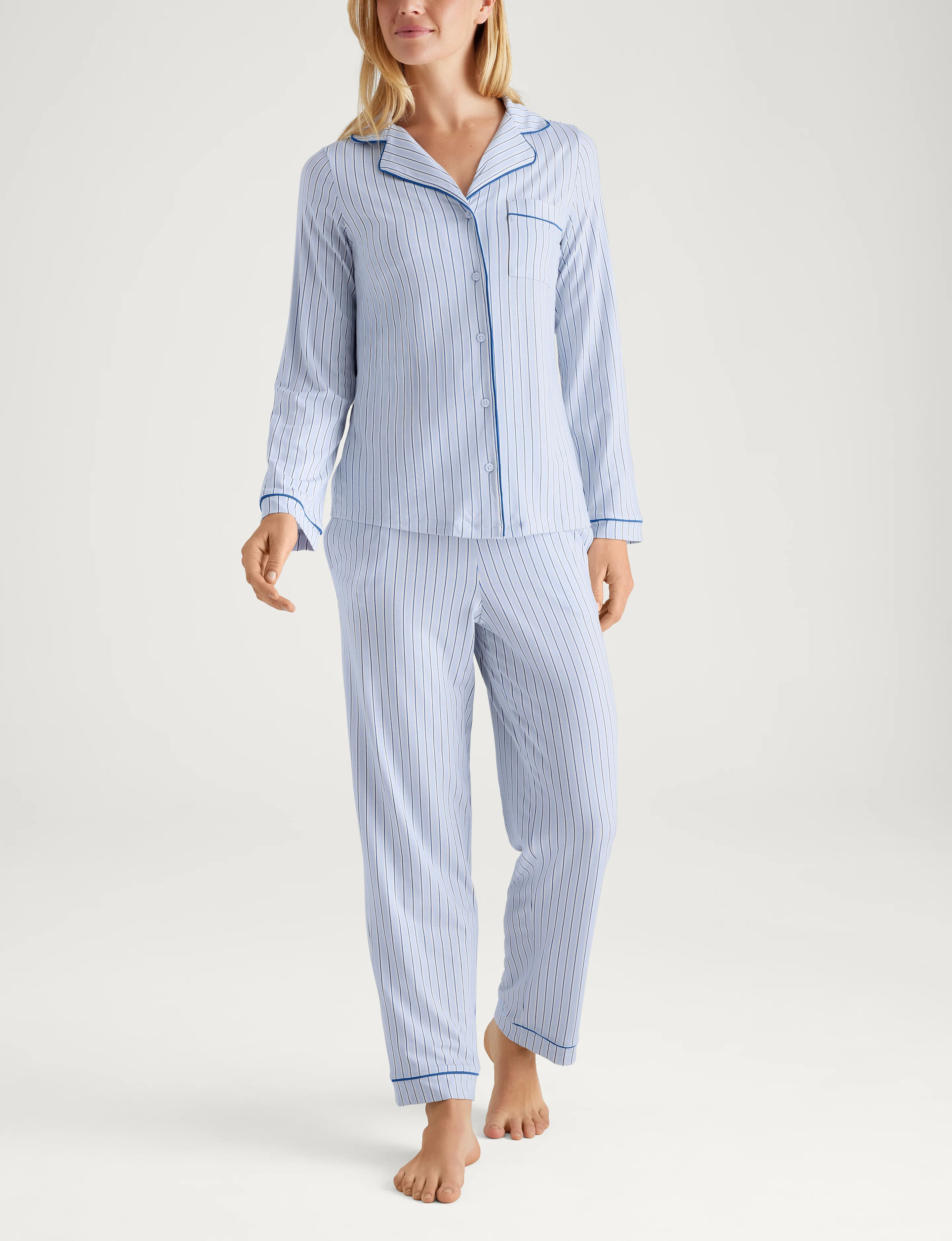 Women's Downtime Long Sleeve Pajama Top & Pant Set | Tommy John