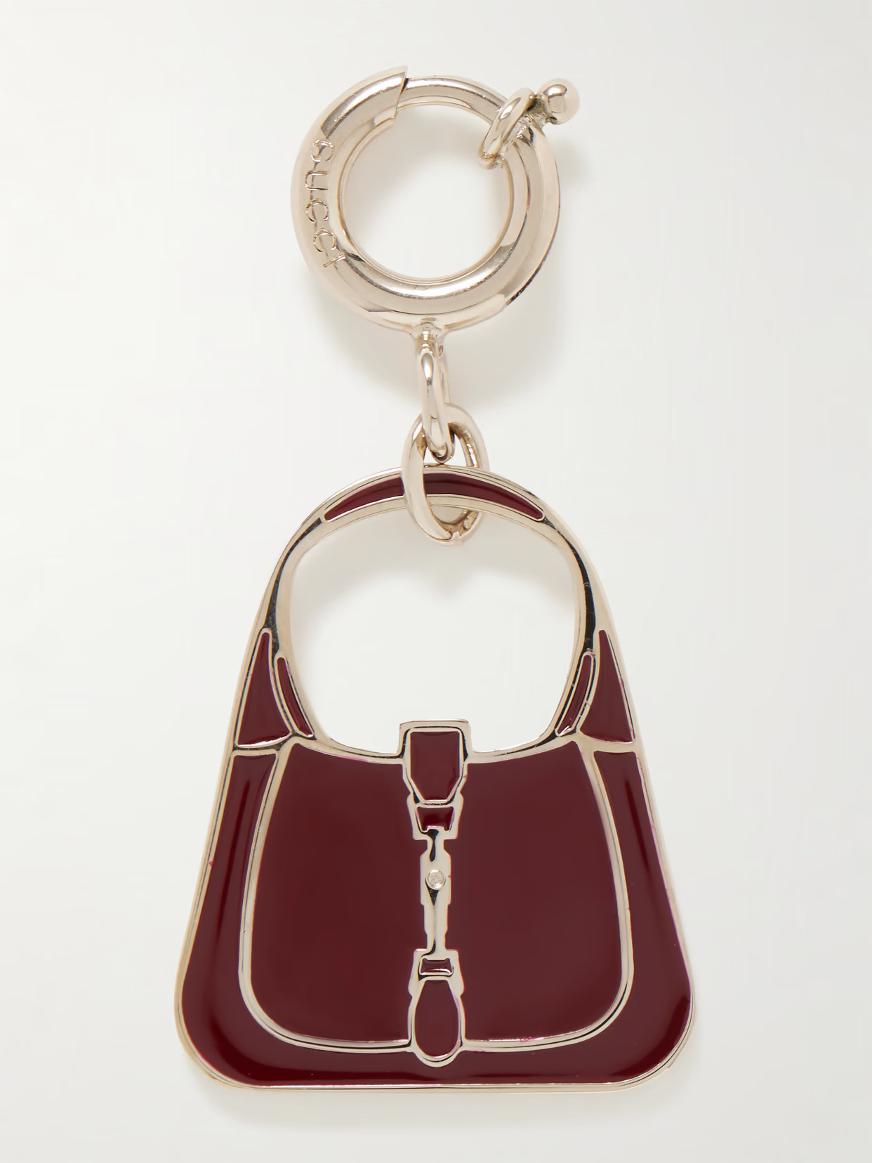 Gucci - Gold-tone Enamel Bag Charm - Brown | NET-A-PORTER (US)