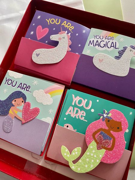 What I got for Olivia’s class Valentine’s Day party
Valentines Day
Classroom exchange cards
Class party
Toddler
Unicorn 
Mermaid 
Pop up cards


#LTKSeasonal #LTKkids #LTKparties